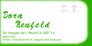 dora neufeld business card